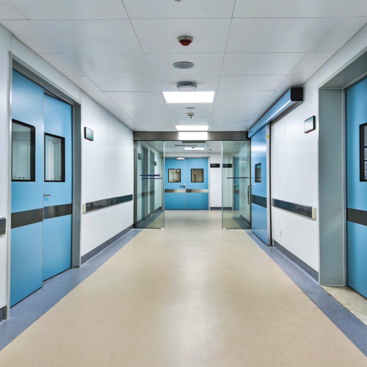 Cleanroom Double Swing Stainless Steel Hospital Interior Doors-1