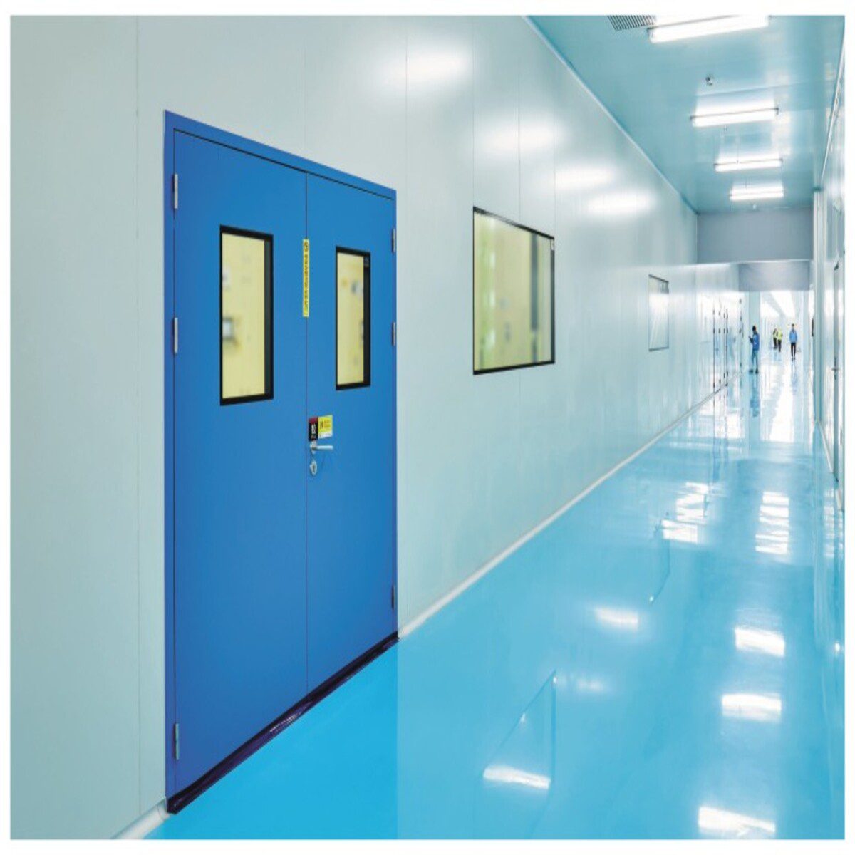 Cleanroom Double Swing Stainless Steel Hospital Interior Doors-4